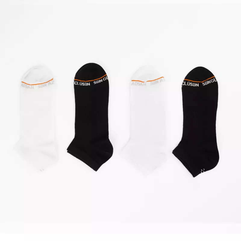 Qısa corab dəsti ağ qara