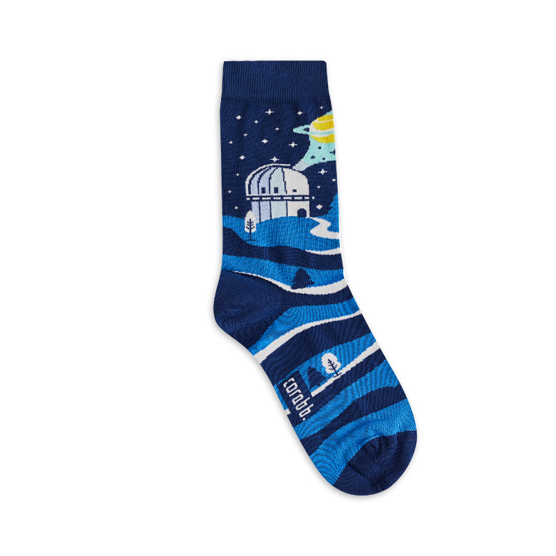 Order online or buy from the store 80% cotton socks designed on Shamakhy Observatory as a gift or souvenir. Delivery within Baku in 24 hours.