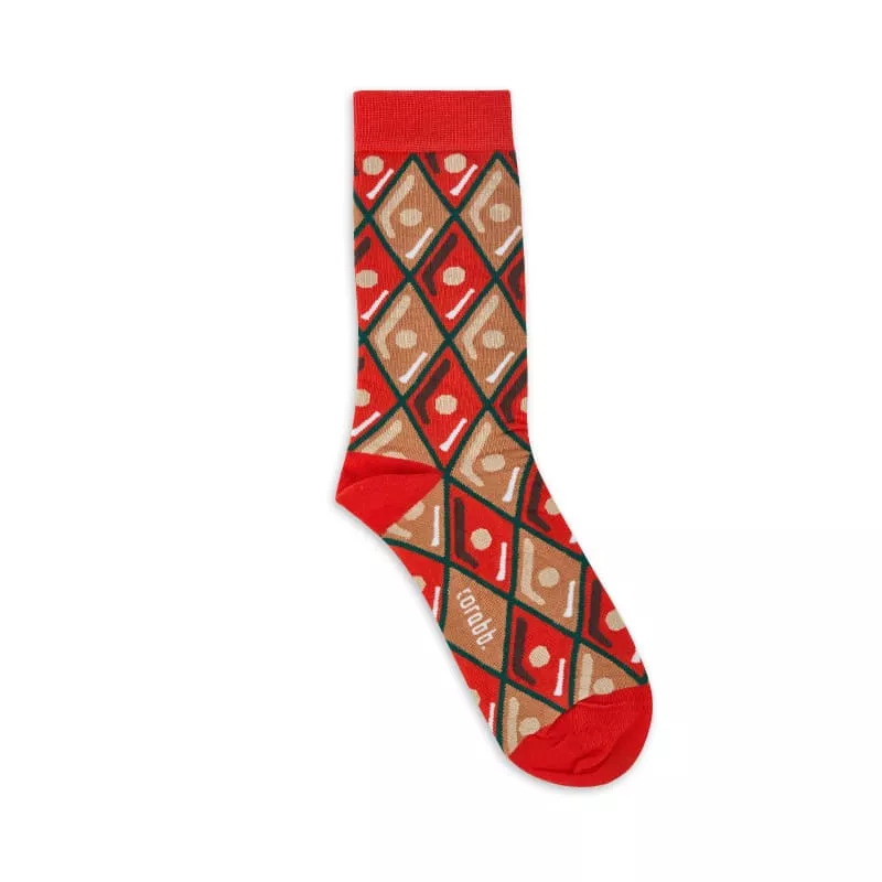 Order online or buy from the store 80% cotton socks designed on the Azerbaijan holiday Novruz sweet, Pakhlava as a gift. Delivery within Baku in 24 hours.