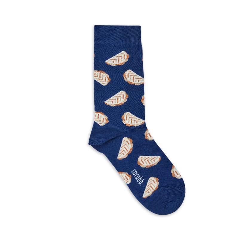 Order online or buy from the store 80% cotton socks designed on the Azerbaijan holiday Novruz sweet, Shekerbura as a gift. Delivery within Baku in 24 hours.